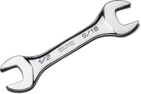 12916 Capri Tools 11830 1/2 Inch X 9/16 Slim Mini Open End Wrench Sae In