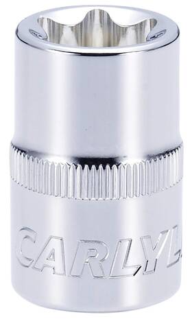 586b7e90-0968-4 Carlyle Hand Tools Socket - External Star Standard 1/2 Inch Dr E20