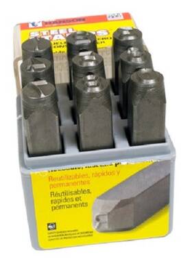 20521 Ch Hanson - Stamp Set-3/32 Inch Number Standard 9pcs