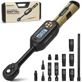 Ht06267e Cheersonic Digital Torque Wrench 3/8 Drive 3.1-62.7ft-lb 4.25-85 Nm 1% Accuracy In