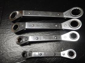 1618 Craftsman 2428/2022/1618 Set Of 4 Offset Ratcheting Box Wrenches Two 6 Point And 12