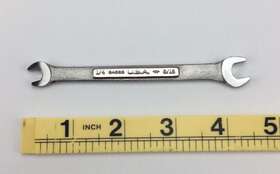 24682 Craftsman 1/4 X 5/16 Inch Open Ended Industrial Vv Wrench New Old Stock Usa