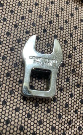 43631 Craftsman Usa 10mm Crowfoot Wrench 3/8 Drive Vv