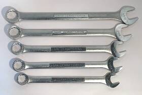 44705-44709 Craftsman 5 Pc. Combination Wrenches 12 Pt. 1 Inch - 5/16 Va