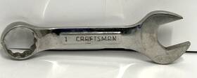 Usa-vv-44110 Craftsman Usa Vv- 44110 1 Inch Stubby Short Polished Chrome Wrench Sae Vtg