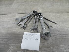 W-4410 Craftsman Usa Metric Combination Wrench Set 10mm-18mm 6-piece Hand Tools