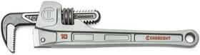Capw10s Crescent Pipe Wrench 10 Inch Slim Jaw Aluminum 1.5 Capacity Forged Steel