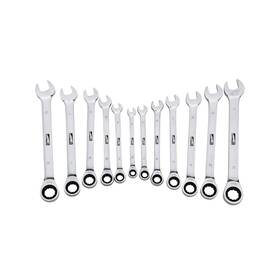 Dashhound 738629305779 12pcs Ratchet Wrench Set 5 Deg Movement Spanner Kit Combination Wrenchs Chrom