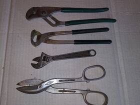 Hl112p Diamalloy Gg010 Usa Tool Lot Nippers Ds10 Sips 8 Inch Adjustable Wrench