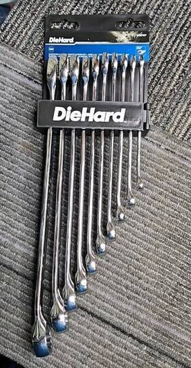 Dh50121 Diehard 10pc Extra Long Combination Sae Wrench Set