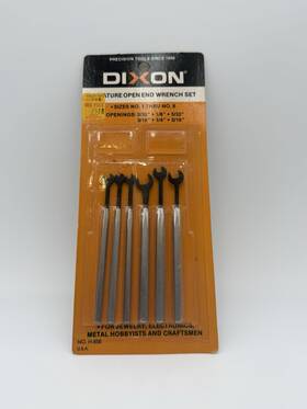 Dixon H-856 Vintage Miniature Open End Wrench Set 6pc Jewelers Nos Usa Sealed