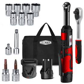 Dbcrw12l Dobetter Electric Ratchet Wrench 3/8 Cordless Set Extended 55 N M Ba