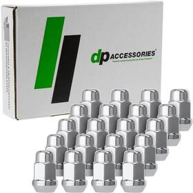 D3112-ht-2305 Dpaccessories D3112-ht-2305/20 Chrome 1/2-20 Lug Nuts Closed End Bulge Acorn 36mm 1.4 Inch T