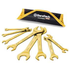 Hu-xi-129 Duratech Super-thin Open End Wrench Set Metric 5.5-27mm Gold
