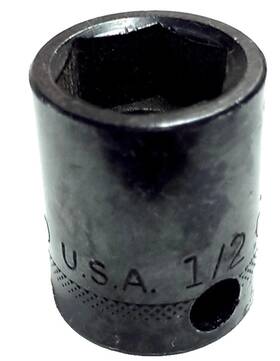 52-1316 Easco 6pt 3/8 Inch Standard Drive Impact Socket 1/2 Made In The Usa