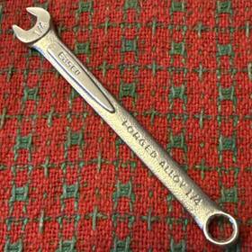 63108 Easco Forged Alloy 1/4 Open-closed End Wrench 12pt. Usa Nos