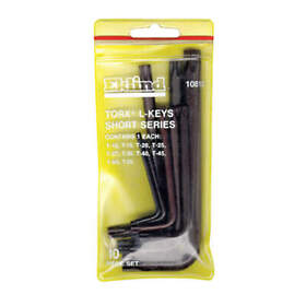 10810 Eklind Torx Key Set L Shape 2 In To 4 1/4