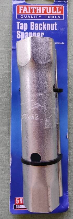Faispbox2732 Faithfull 023969307725 Tap Backnut Spanner 27 X 32 Mm Tommy Bar