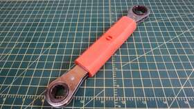 Gp-223 Fargo Linemans 9/16 Inch 3/4 Ratcheting Box Bug Wrench Orange