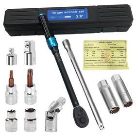 Firebee Torquewrench11 3/8 Inch Drive Click Torque Wrench Set 11pcs Professional Kit