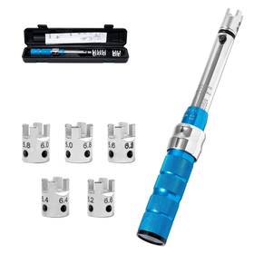 8ac-yd3-hv7887 Ftgear Motorcycle Spoke Torque Wrench Click With 5 Interchangeable He