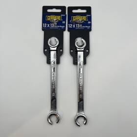 Gh0041 Gearhead 2pc 12mm X 13mm Double Ended 6-point Metric Flare Nut Wrench Nos