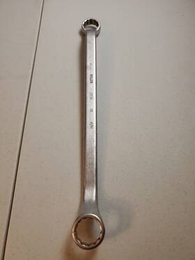 2230 Giller Vintage Offset Box End Wrench 1 Inch And 15/16 12 Point Tool Made In Usa
