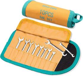 Ht-0023 Gold Deer 10 Pcs Mini Double Open End Wrench Set Standard Sae 5/32 Inch -7/16 Extra