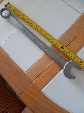 071b Gray Canada Vintage 1 1/8 Inch X 11/8 Combination Combo B Wrench