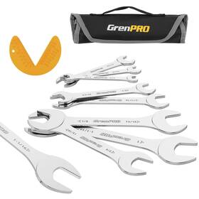 071432 Grenpro Super-thin Sae Wrench Set Open End 9pcs 1/4 9/32