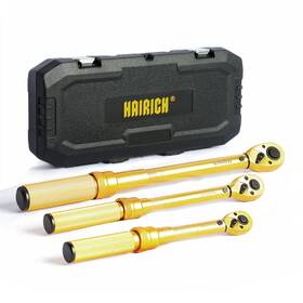 Hrc-si-141238fx Hairich 1/4 3/8 1/2 In Drive Click Torque Wrench 3pcs 20-