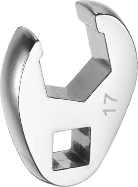 240704 Harfington Drive Crowfoot Wrench 3/8 Inch 17mm Metric Silver