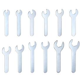 Hta241203hh004405 Harfington Open End Wrench 4/5.5/7/8/11/12/13/15/17/19/22/23mm Metric Silver