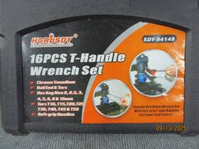 Sdy-94148 Horusdy 16 Piece T Handle Wrench Set