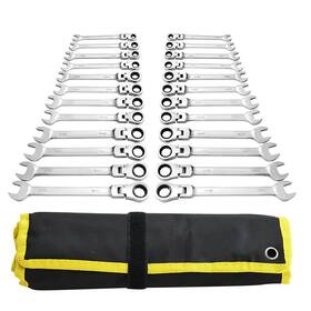 Hzc-420 Huazhichun Ratcheting Combination Wrench Set Ratchet Spanner 12-p