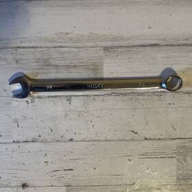 37016 Husky 1/2 Inch 12pt Long Combination Wrench Full Polish Usa