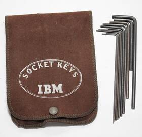 Ss-408 Ibm Socket Keys Fluted Spline Wrench L-key 10 Piece Set In Pouch Vintage Usa