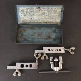 38788 Imperial Eastman Vintage 3 Pc Set Flaring Tubing Tool Kit With Original Case Usa