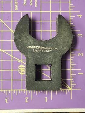 Cf-075-1375-02b Imperial - Newton 3/4 Inch Drive 1-3/8 Crowsfoot Wrench Crow Foot