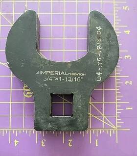 Cf-075-1812-02b Imperial - Newton 3/4 Inch Drive 1-13/16 Crowsfoot Wrench Crow Foot