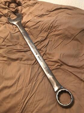 W26457 Jonnesway Chrome Vanadium 12 Point Combination Wrench 2. 1/4 Inch Heavy Duty