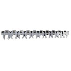 Kti-27300 K Tool International Crowfoot Flare Nut Set Metric 10 Piece 3/8 Inch Silver