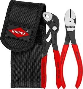 Knipex 843221024437 00 20 72 V02 Mini Pliers Set In Belt Tool Pouch 2 Piece