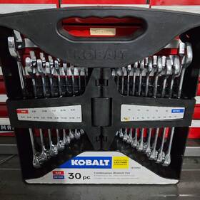 1312982 Kobalt 30 Piece 12pt Metric/sae Comb Wrench Set 16 Metric 14 Sae 10 Stubbys Dtop