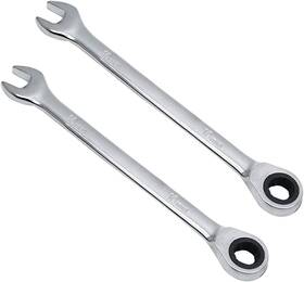 Jl0123  Kyuionty 2 Pcs 10mm Ratchet Wrench Metric Ratcheting Set With 5 Movement And