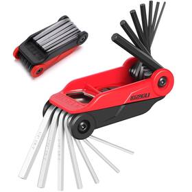 Loz-n16 Lozagu 14pcs Folding Allen Wrench Sets Metric And Sae Key Set 2mm 2