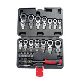 Ly-1110a4 Lslansoon 27 Pcs Flex Head Ratchet Wrench Set 6mm-20mm Changeable Torx