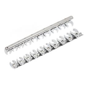 Lvifloaesah1br2v0e Lvifloae 10pcs Crows Foot Wrench Set 10mm To 22mm Sizes Metric Nut Silver