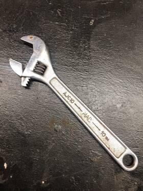 Ajc-10 Mac Ajb-10 10 Inch Adjustable Wrench Used
