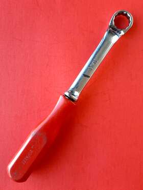 Bopa222 Mac Read Tools Usa 11/16 Inch Comfort Grip Red Hard Handle Box Wrench